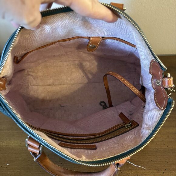 Dooney & Bourke Dillen Large Forest Green Zipper Pocket HOBO Sac Shoulder Bag - Picture 8 of 16